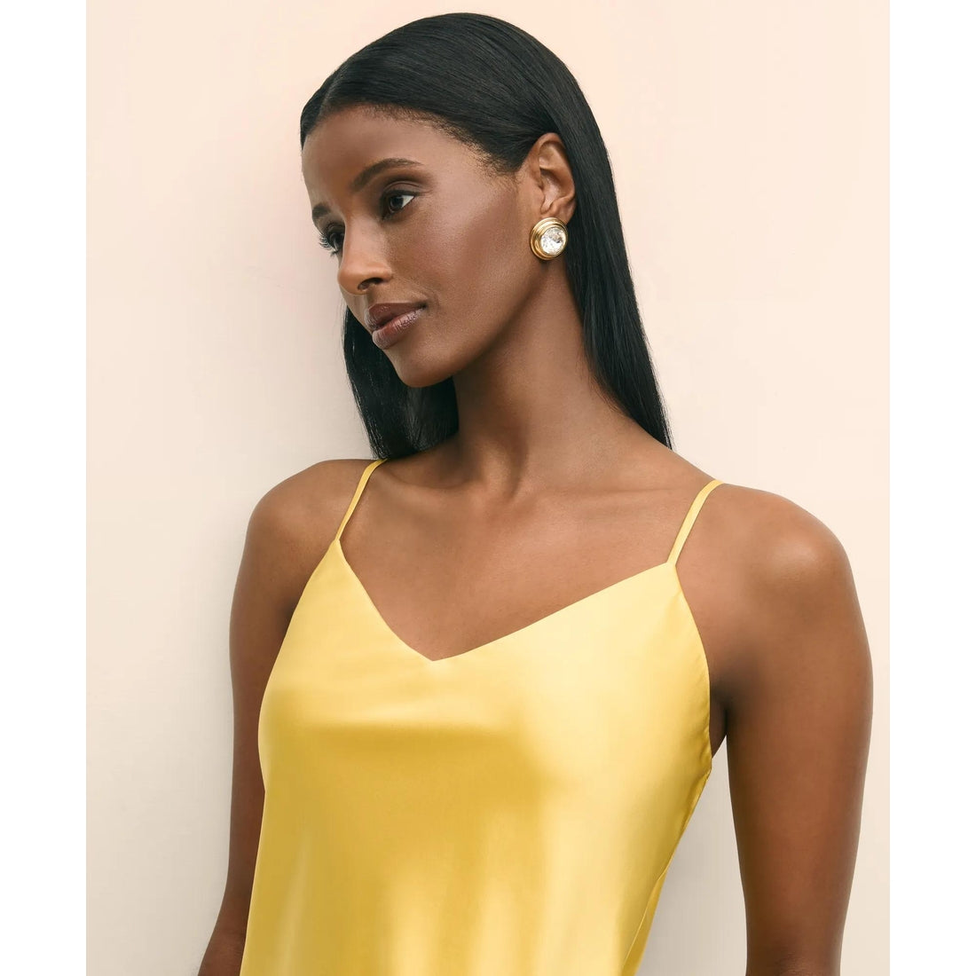 V-Neck Camisole in Washable Silk Charmeuse