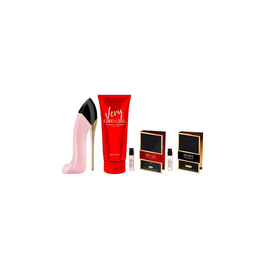 Choose your Free Carolina Herrera 2-Pc. gift set or 4-Pc. gift set with $180 purchase from the Carolina Herrera Good Girl fragrance and/or body collec
