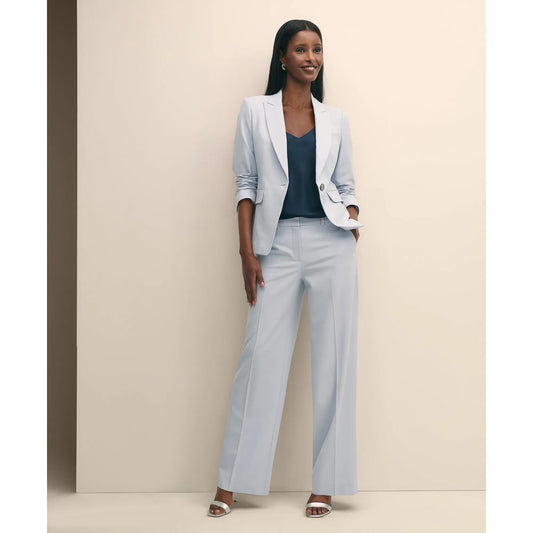 The Essentials Wool Wide Leg Trouser