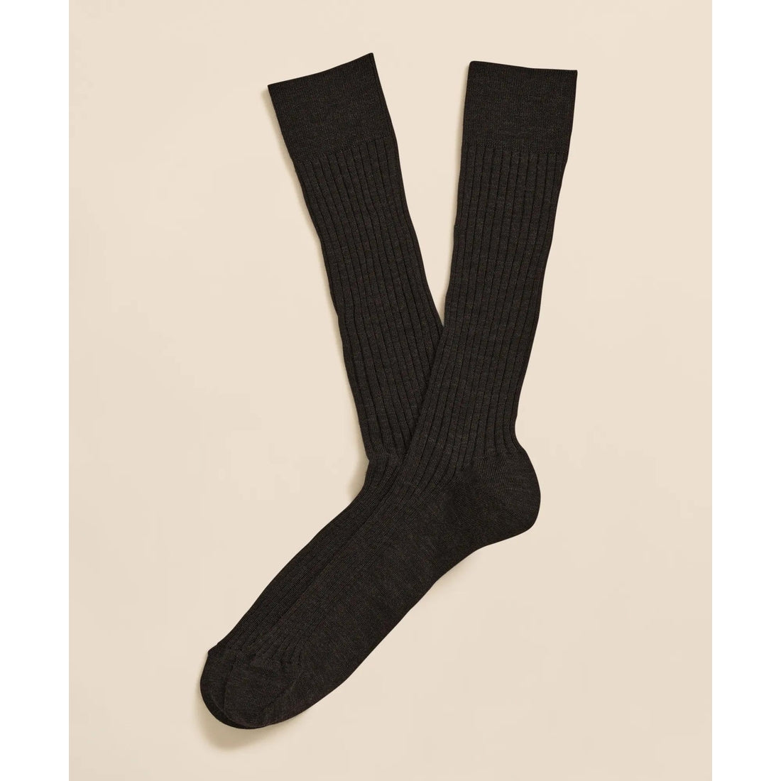 Merino Wool Blend Ribbed Socks
