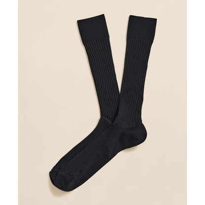 Merino Wool Blend Ribbed Socks