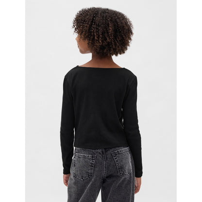 Girls' Bow-Neck T-Shirt