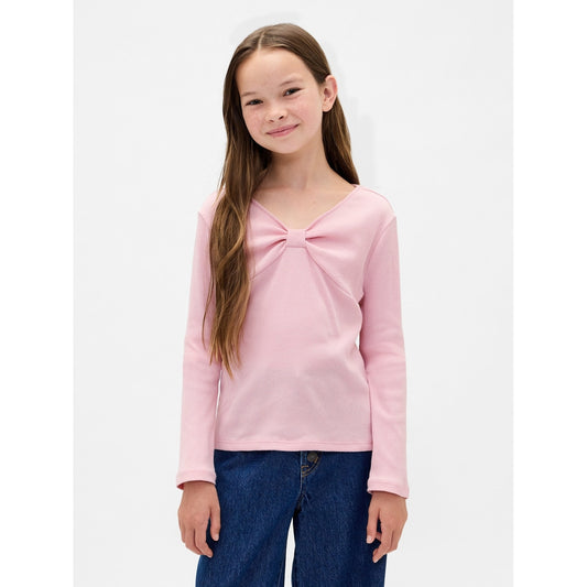 Girls' Bow-Neck T-Shirt