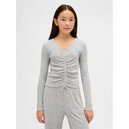 Girls' Softspun Rib Ruched Top