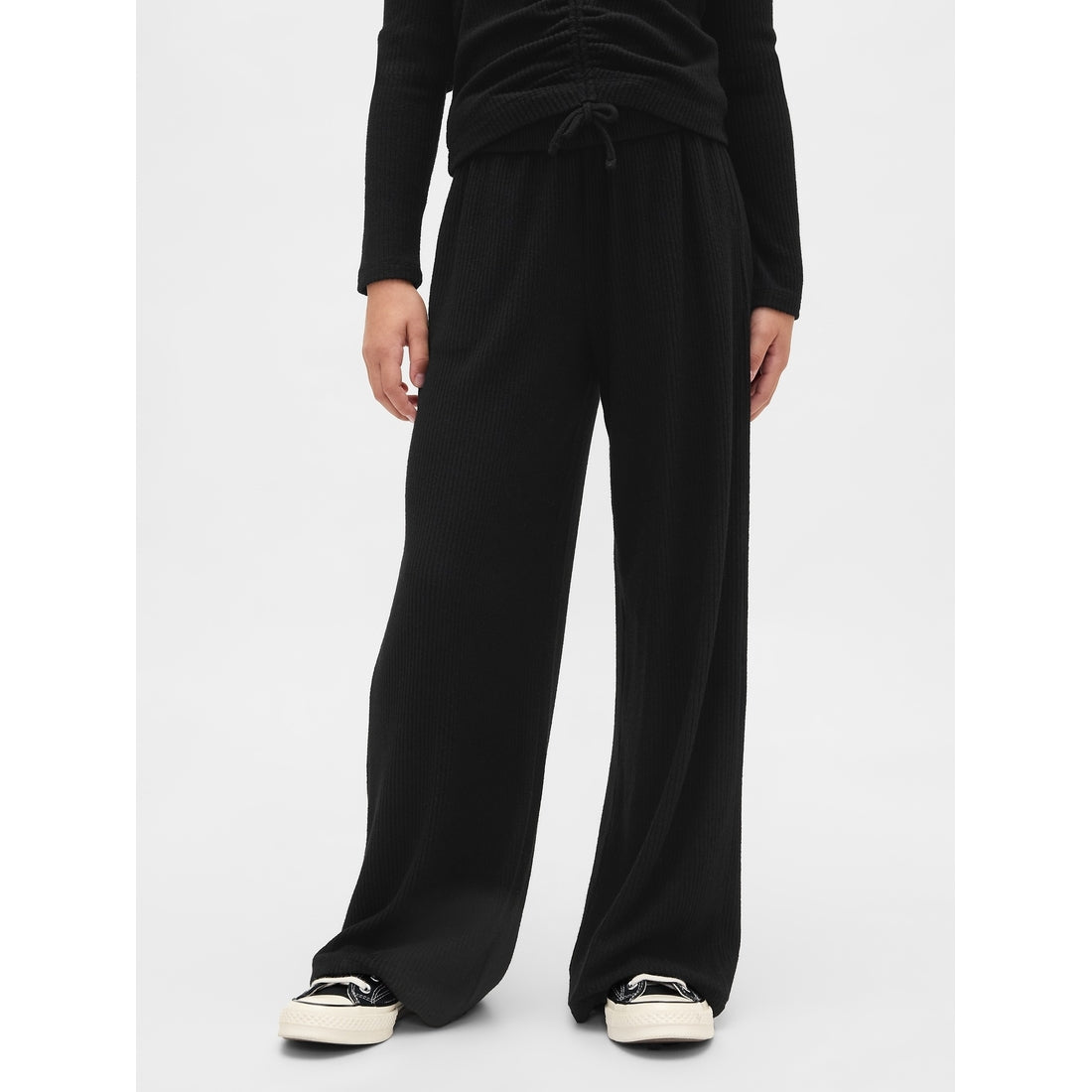 Girls' Softspun Rib Wide-Leg Pants