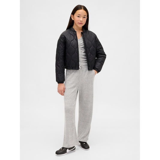 Girls' Softspun Rib Wide-Leg Pants