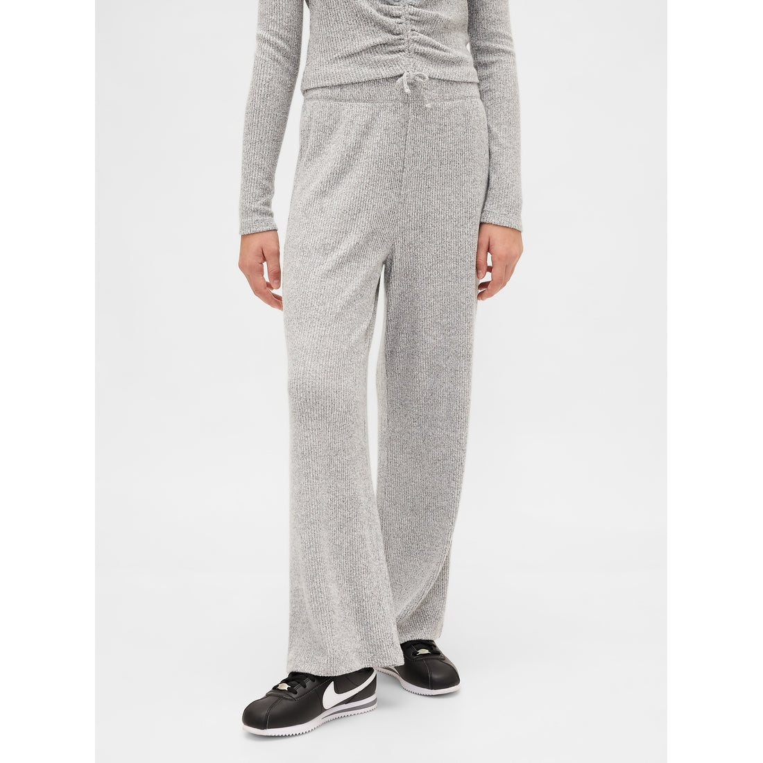 Girls' Softspun Rib Wide-Leg Pants