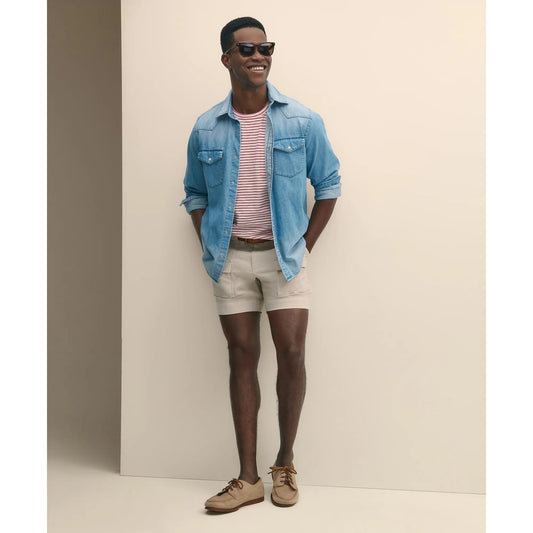6.5" Cotton Canvas Camp Shorts