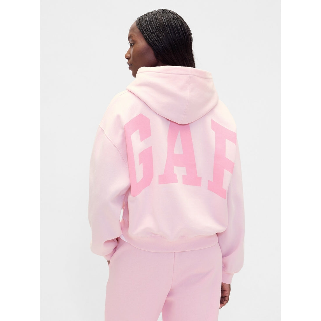 Women's Vintagesoft Oversized Crop Logo Hoodie