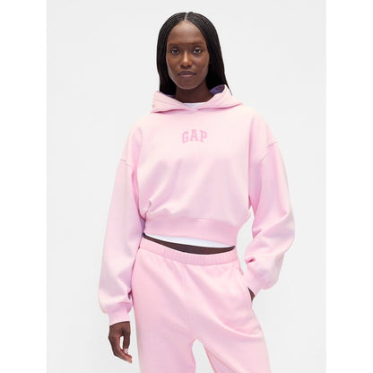 Women's Vintagesoft Oversized Crop Logo Hoodie