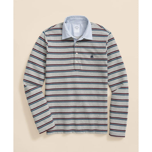 Golden Fleece Stretch Supima Long-Sleeve Oxford Collar Polo Shirt