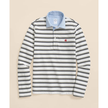 Golden Fleece Stretch Supima Long-Sleeve Oxford Collar Polo Shirt