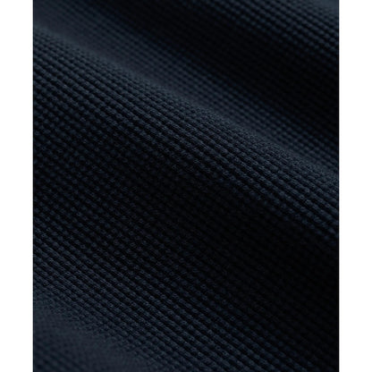 Cotton-Wool Blend Waffle Knit Henley