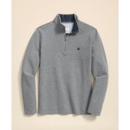 Cotton Blend Pique Half-Zip