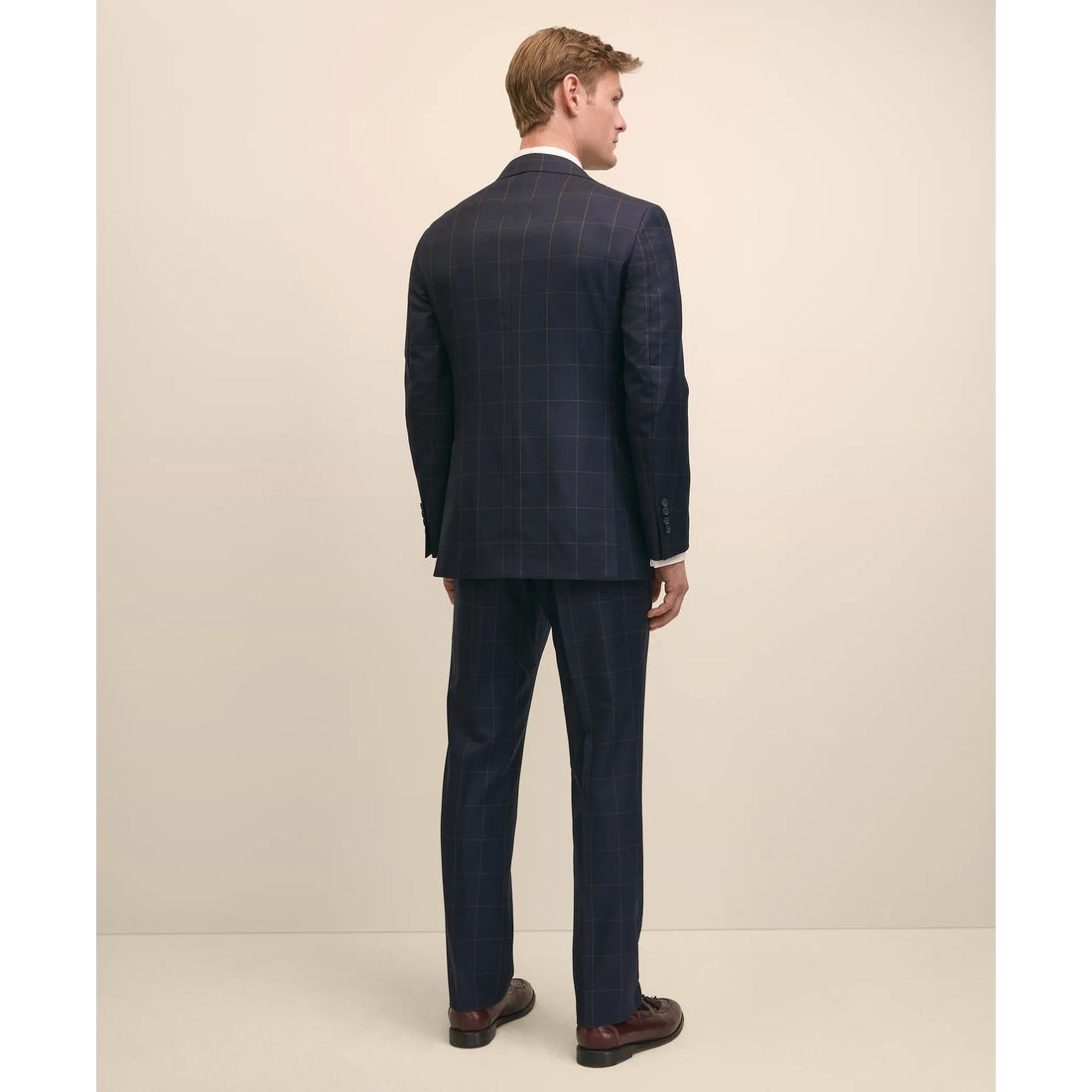 Classic Fit Wool Windowpane 1818 Suit