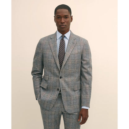 Classic Fit Saxon Wool Bold Check 1818 Suit
