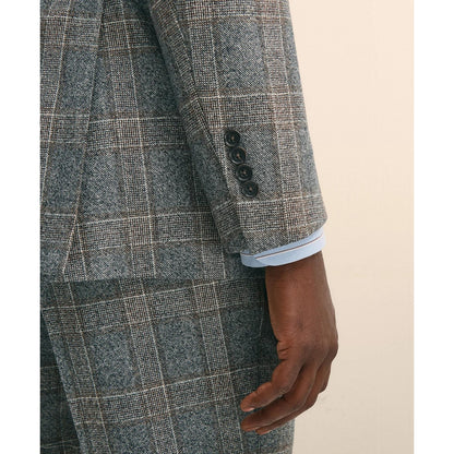 Classic Fit Saxon Wool Bold Check 1818 Suit