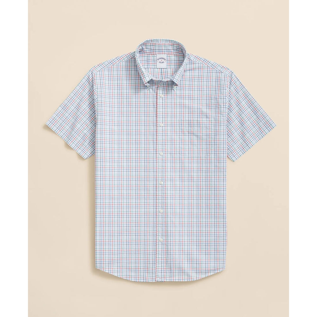 Friday Shirt, Poplin Short-Sleeve Grid Checks