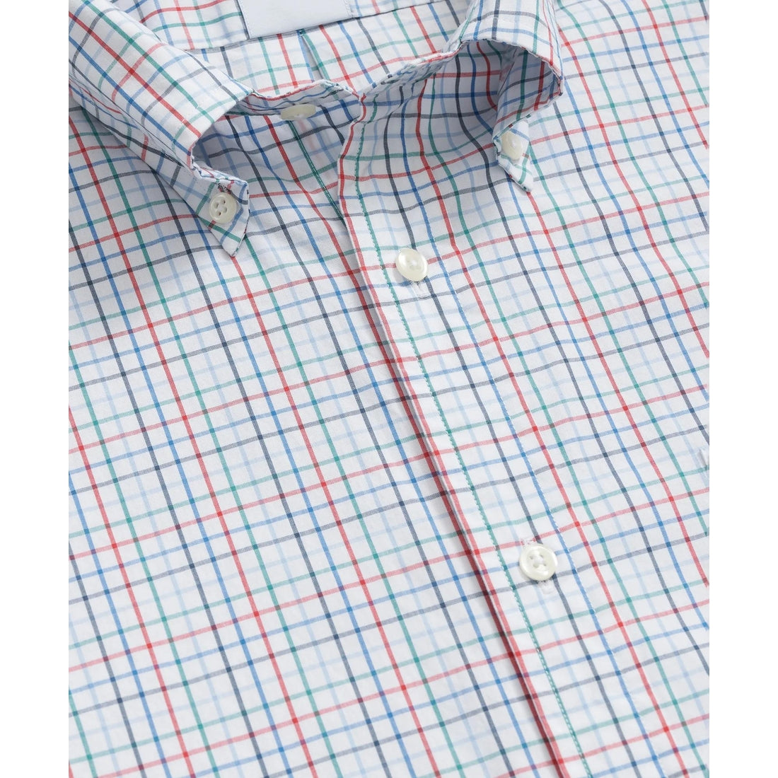 Friday Shirt, Poplin Short-Sleeve Grid Checks
