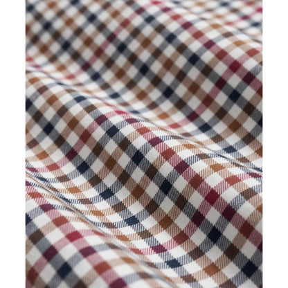 Stretch Supima Cotton Non-Iron Twill Polo Button Down, Check Sport Shirt