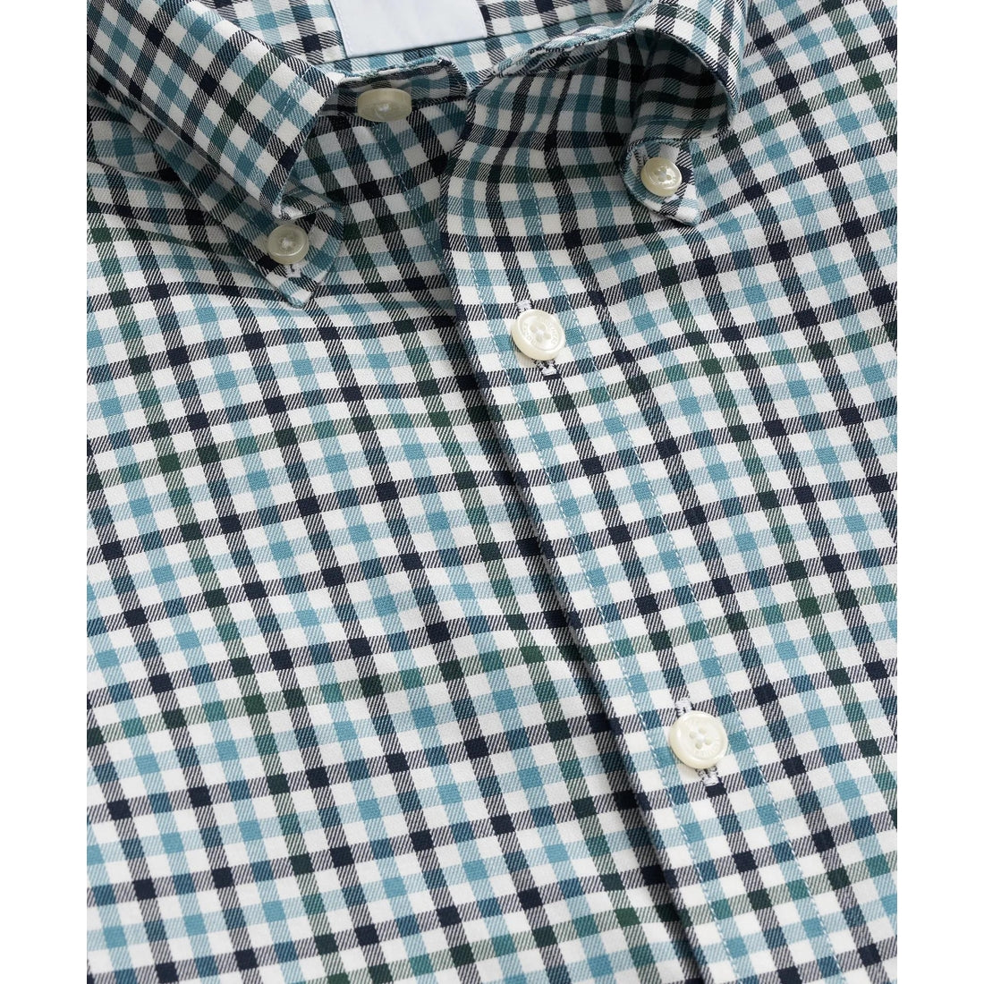 Stretch Supima Cotton Non-Iron Twill Polo Button Down, Check Sport Shirt