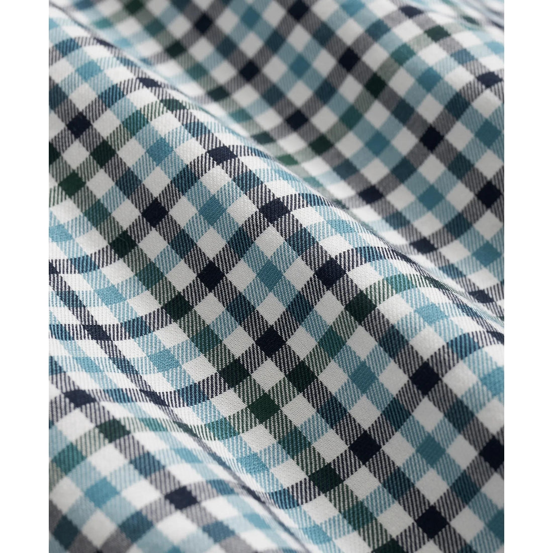 Stretch Supima Cotton Non-Iron Twill Polo Button Down, Check Sport Shirt