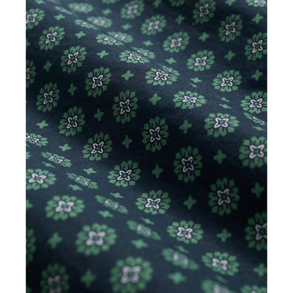 Friday Shirt, Poplin Short-Sleeve Medallion Print