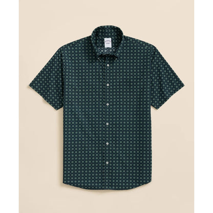 Friday Shirt, Poplin Short-Sleeve Medallion Print