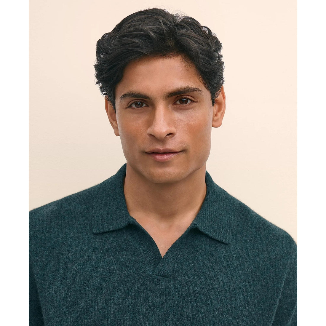 3-Ply Cashmere Jonny Collar Polo Sweater