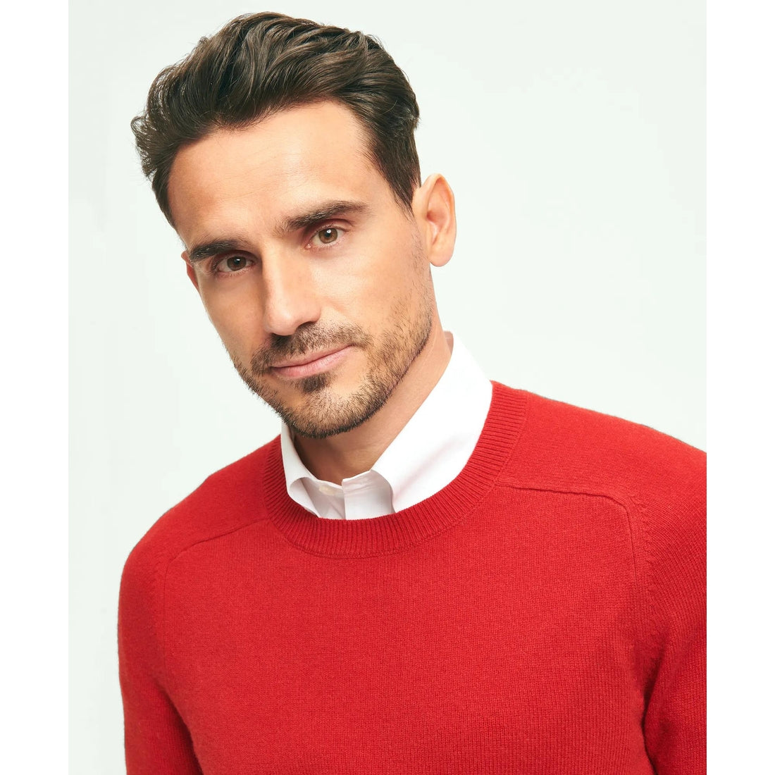 3-Ply Cashmere Crewneck Saddle Shoulder Sweater
