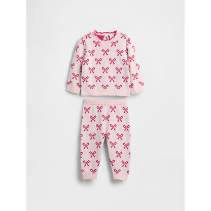 Baby Bow Sweater Outfit Set