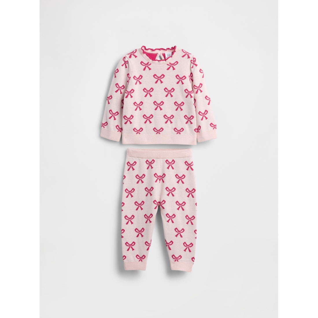 Baby Bow Sweater Outfit Set