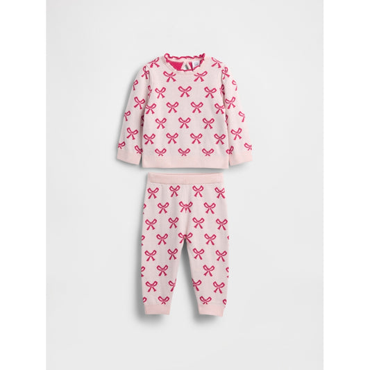 Baby Bow Sweater Outfit Set