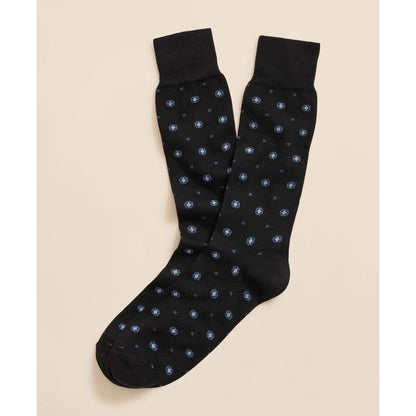 Cotton-Blend Foulard Socks