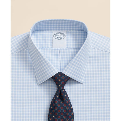 Brooks Brothers Explorer Collection Non-Iron Twill Ainsley Collar, Gingham Dress Shirt