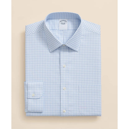 Brooks Brothers Explorer Collection Non-Iron Twill Ainsley Collar, Gingham Dress Shirt