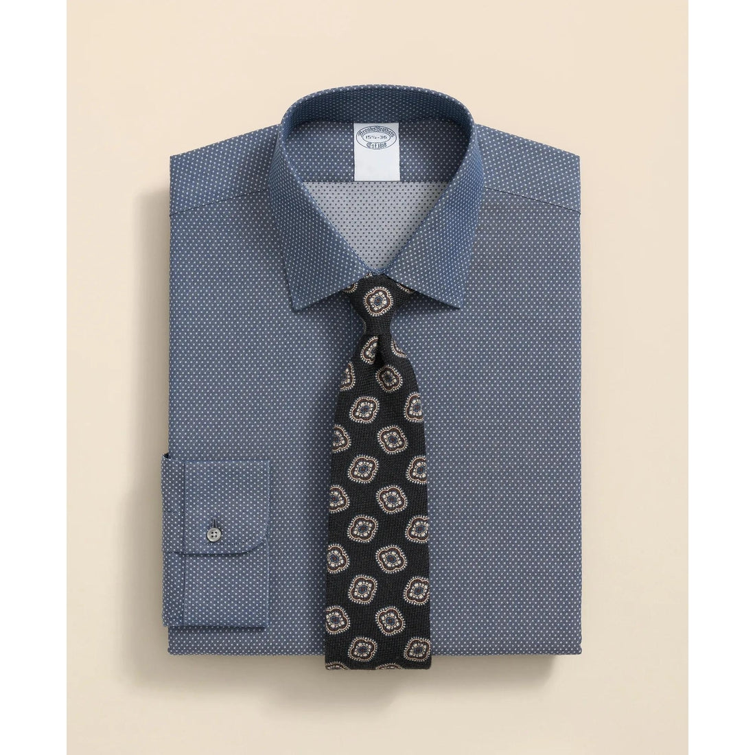 Stretch Supima Cotton Non-Iron Dobby Ainsley Collar Dress Shirt