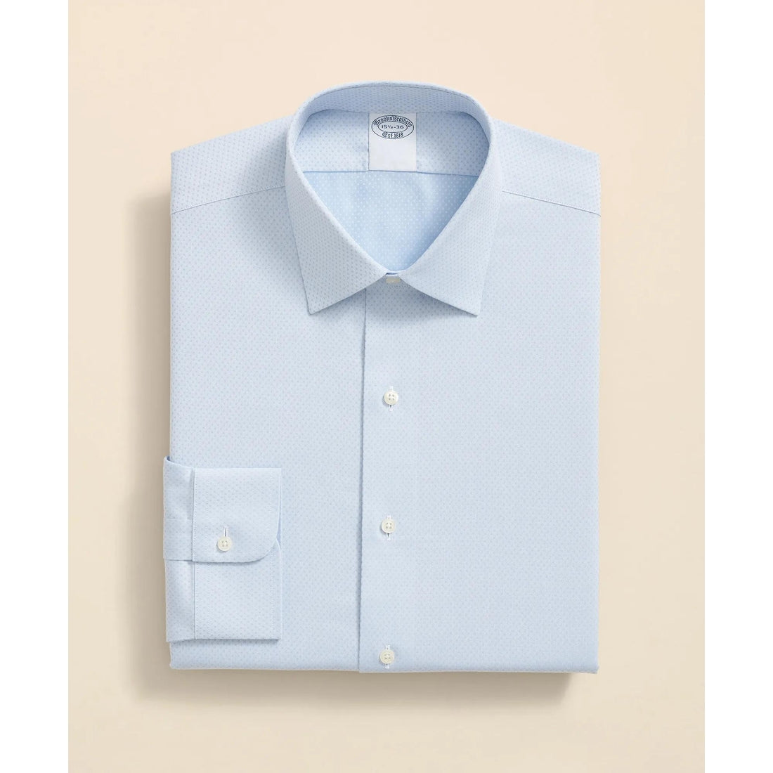 Stretch Supima Cotton Non-Iron Dobby Ainsley Collar Dress Shirt