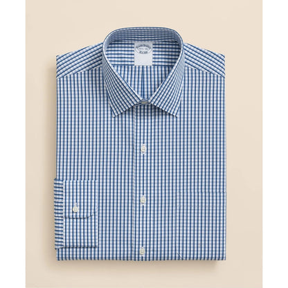 Pure Supima Cotton Regular-Finish Ainsley Collar, Check Dress Shirt
