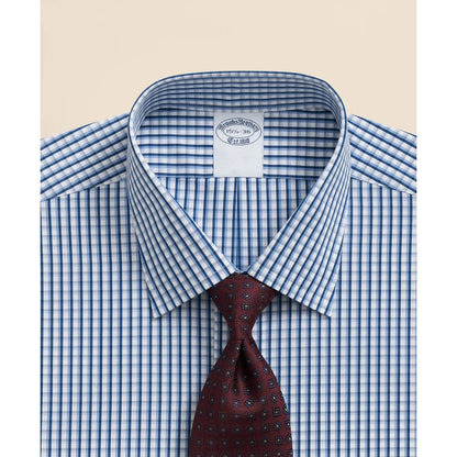 Pure Supima Cotton Regular-Finish Ainsley Collar, Check Dress Shirt