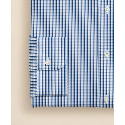 Pure Supima Cotton Regular-Finish Ainsley Collar, Check Dress Shirt