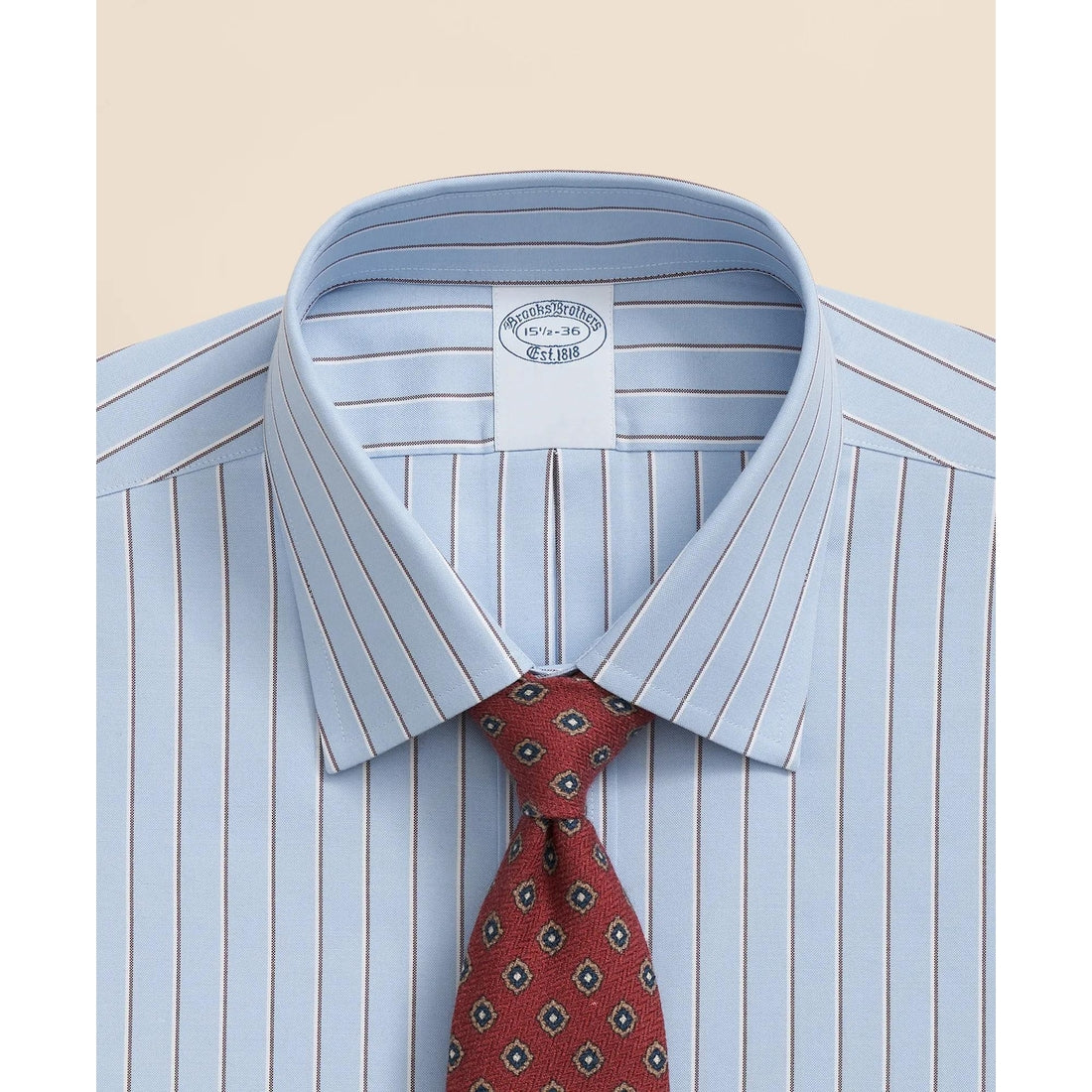 Stretch Supima Cotton Non-Iron Pinpoint Oxford Ainsley Collar Dress Shirt