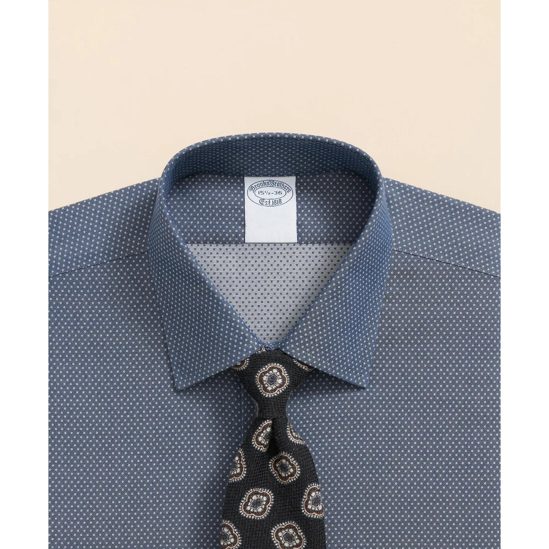 Stretch Supima Cotton Non-Iron Dobby Ainsley Collar Dress Shirt