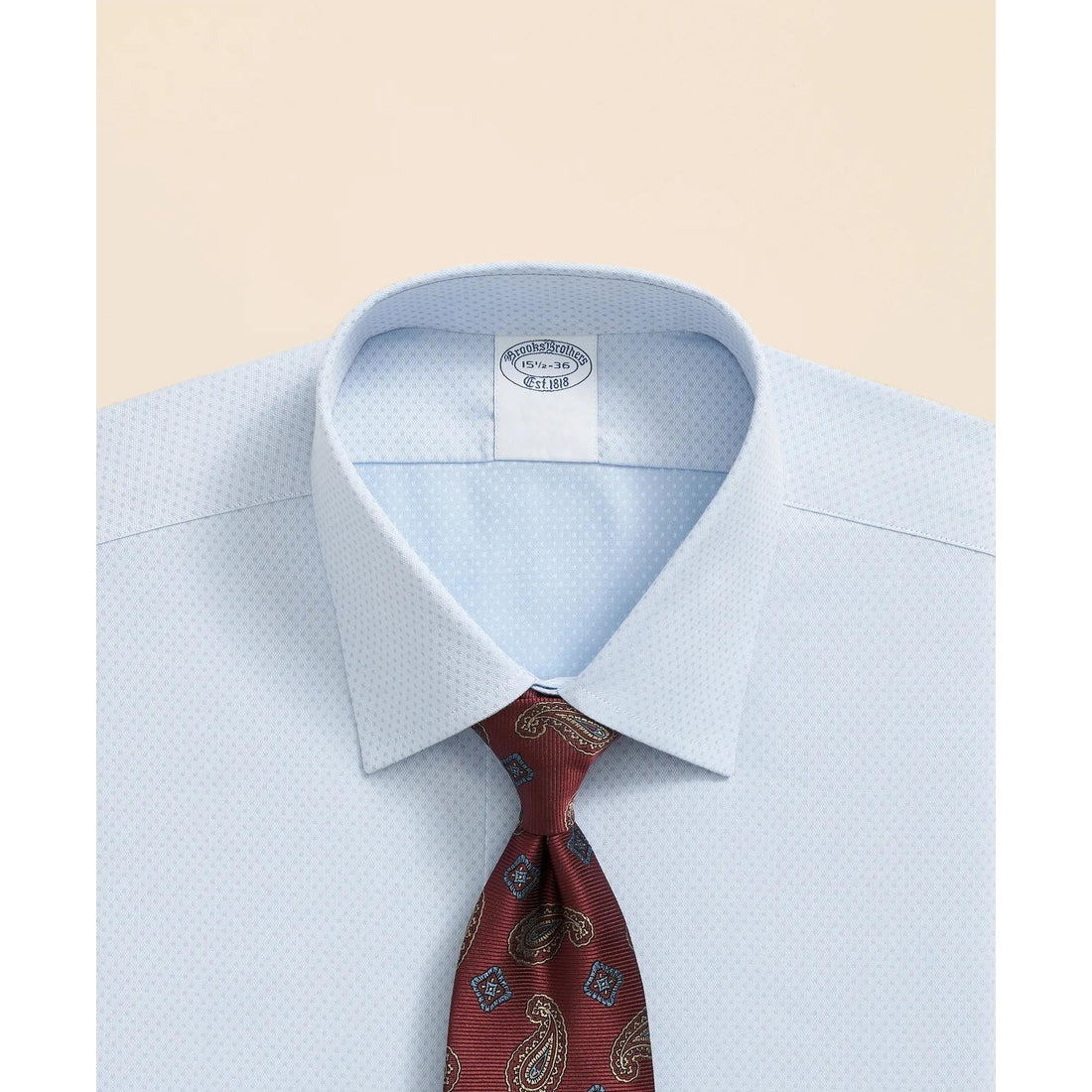 Stretch Supima Cotton Non-Iron Dobby Ainsley Collar Dress Shirt