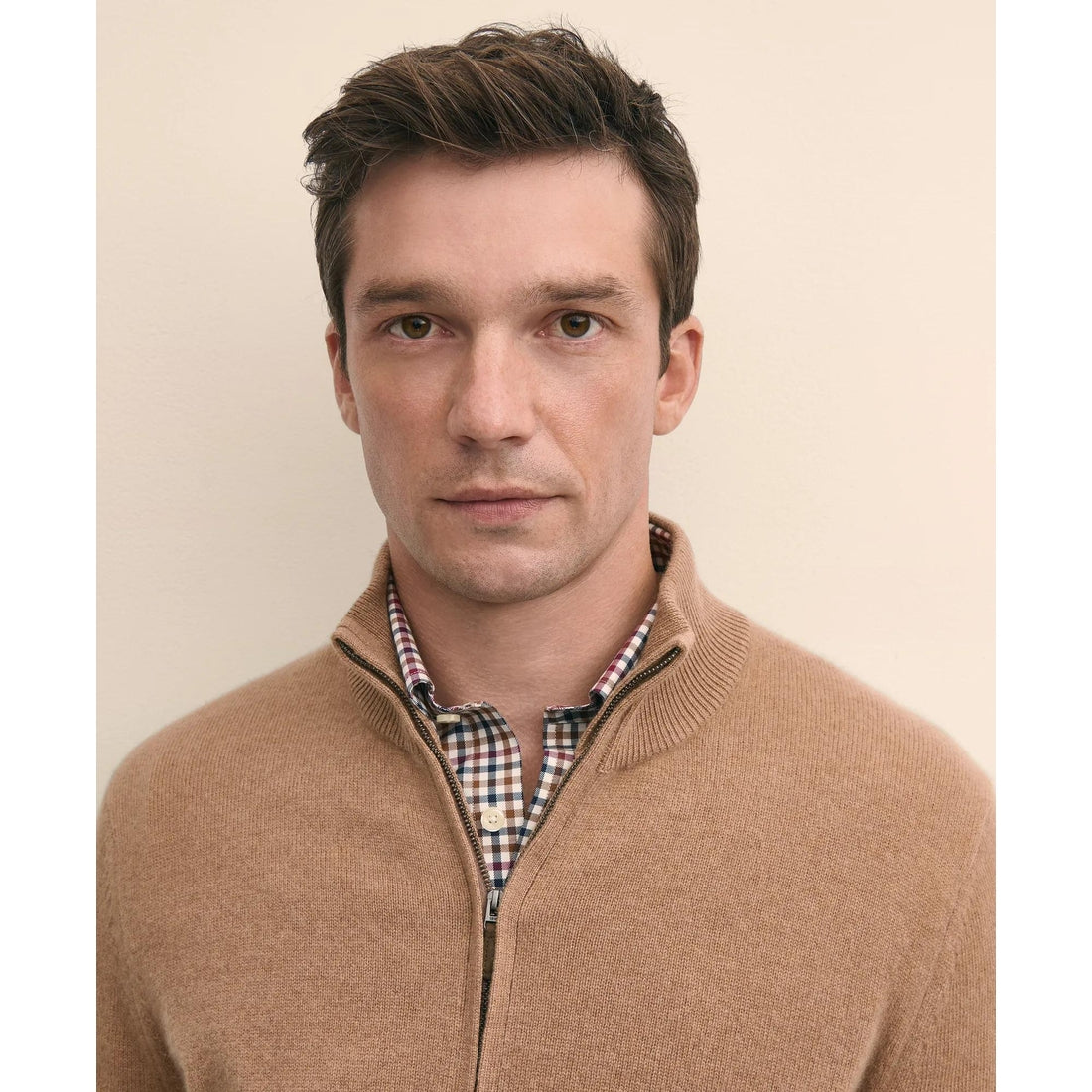 3-Ply Cashmere Full-Zip Cardigan
