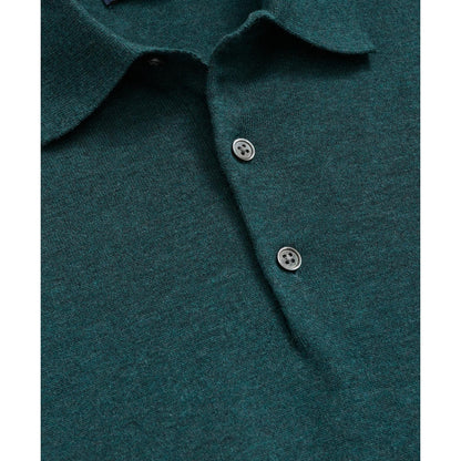 Supima Cotton Short-Sleeve Polo Sweater