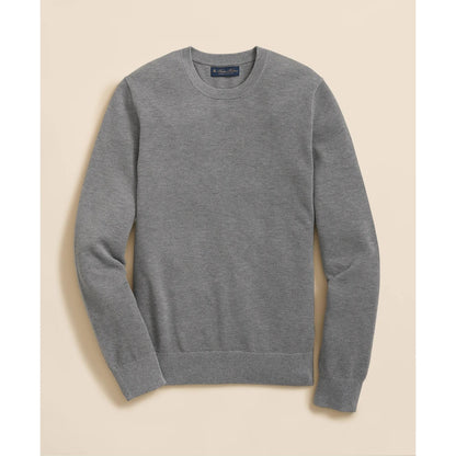 Supima Cotton Pique Crewneck Sweater