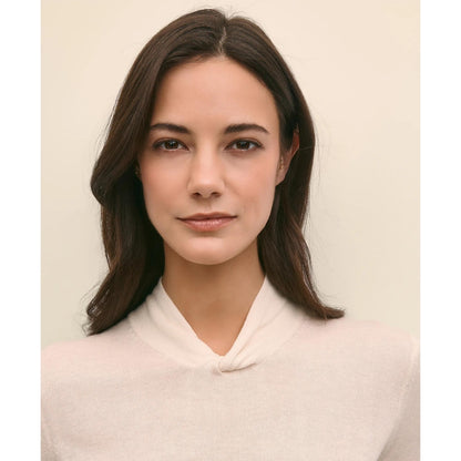 Silk Cashmere Twist Neck Sweater