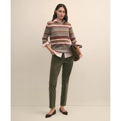 Lambswool Fair Isle Crewneck Sweater