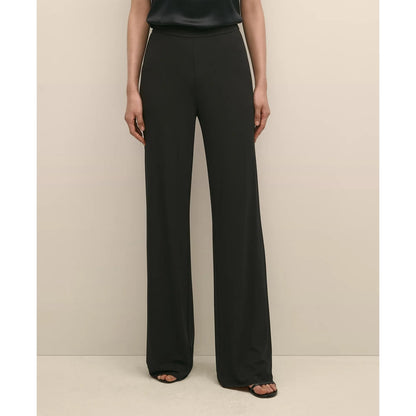 High-Waisted, Elastic Back Matte Jersey Pants